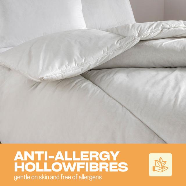 NightComfort Ultra Snuggle Anti-Allergy Winter Warm Microfibre 16.5 Tog Duvet NightComfort Size: Kingsize on Productcaster.