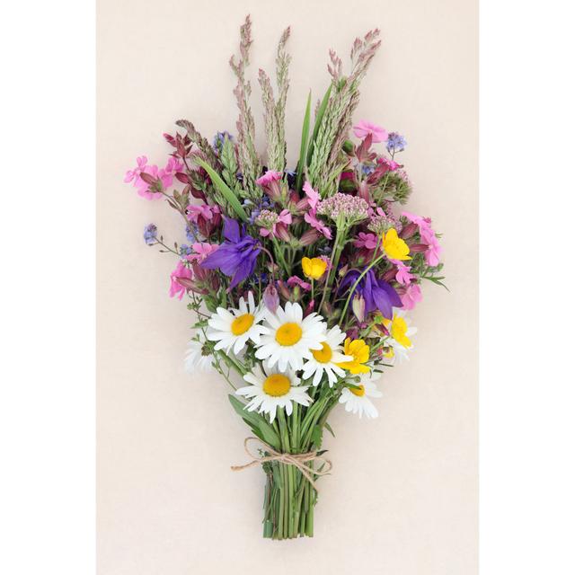 Piperton Wild Flower Posy - Print Marlow Home Co. Size: 76cm H x 51cm W x 3.8cm D on Productcaster.