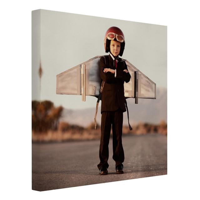 High-Flyer - Wrapped Canvas Graphic Art Print East Urban Home Size: 60cm H x 60cm W x 2cm D on Productcaster.