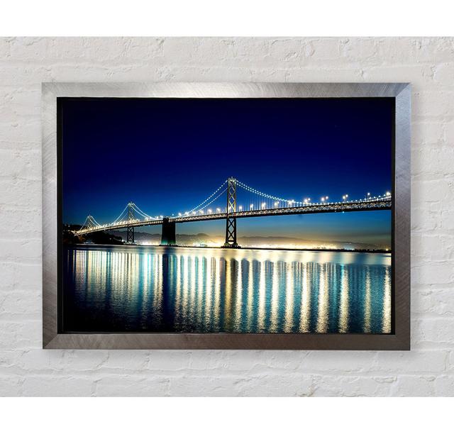 Lights Of The Night Bridge - Print Bright Star Size: 59.7cm H x 84.1cm W x 3.4cm D on Productcaster.