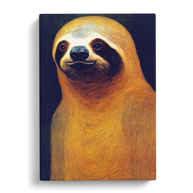 Sloth - Wrapped Canvas Graphic Art Alpen Home Size: 76cm H x 50cm W x 3cm D on Productcaster.