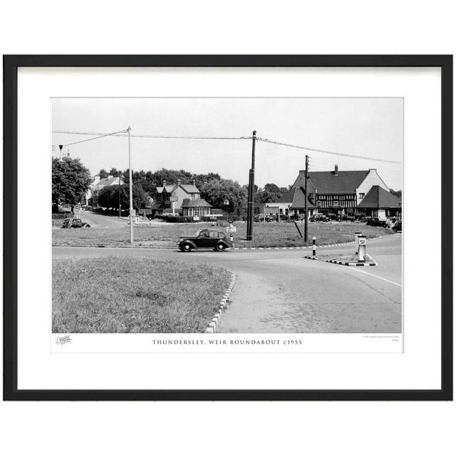 'Thundersley, Weir Roundabout C1955' by Francis Frith - Picture Frame Photograph Print on Paper The Francis Frith Collection Size: 45cm H x 60cm W x 2 on Productcaster.