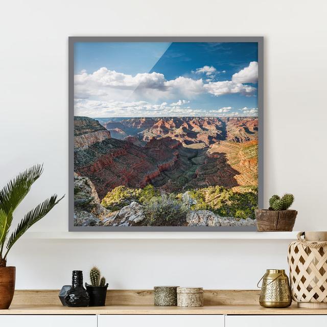 Nature of the Canyon - Picture Frame Graphic Art Union Rustic Frame Option: Grey Framed, Size: 50cm H x 50cm W x 2cm D on Productcaster.