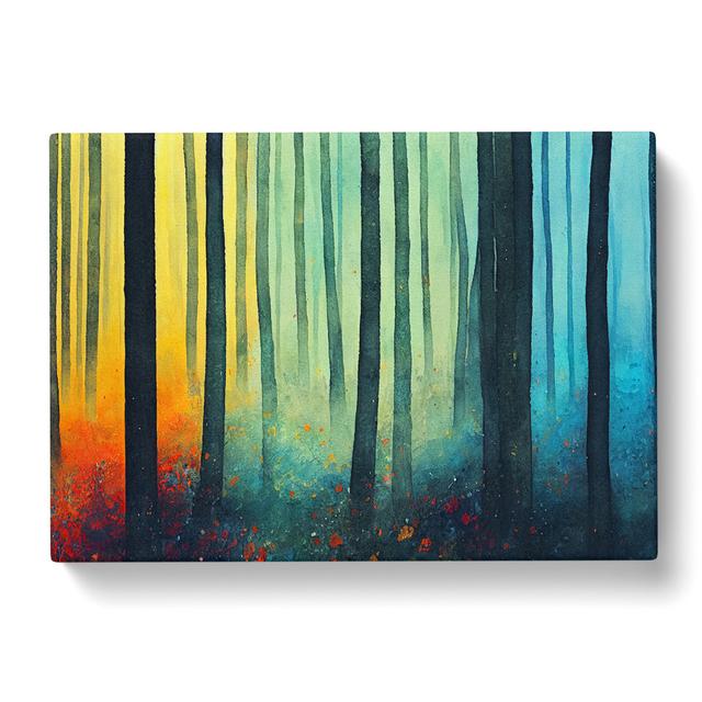 Forest Of Colour Vol.4 - Wrapped Canvas Print Alpen Home Size: 40cm H x 60cm W x 3cm D on Productcaster.