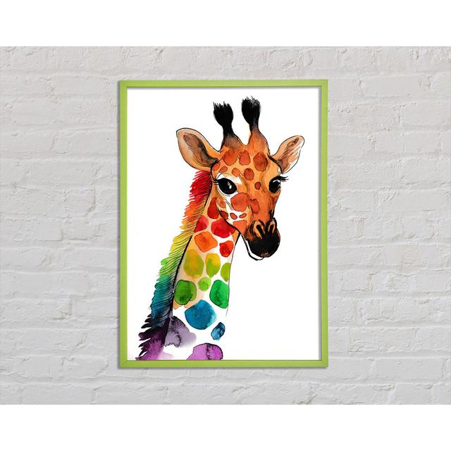 Bracci Rainbow Giraffe - Single Picture Frame Art Prints Latitude Vive Size: 84.1cm H x 59.7cm W x 2cm D on Productcaster.