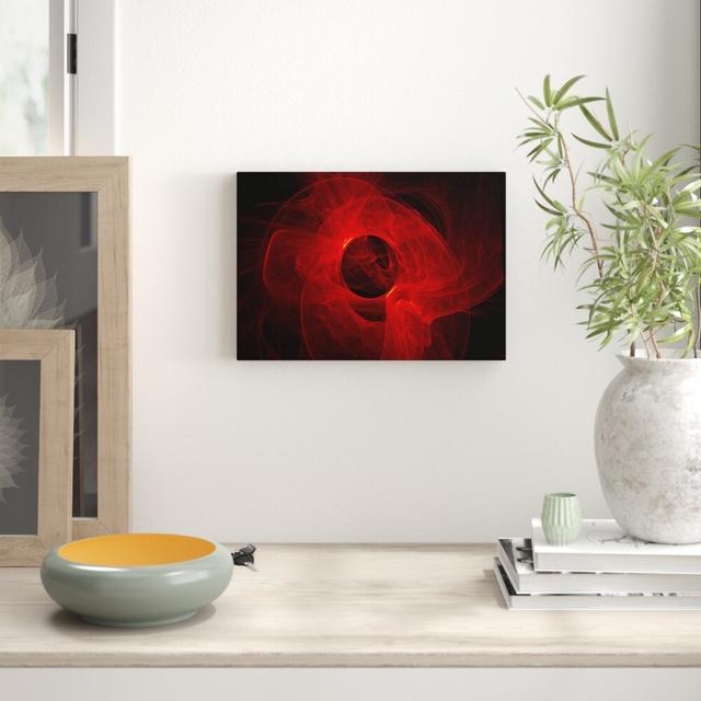 Red Planet Smoke - Wrapped Canvas Graphic Art Print East Urban Home Size: 35.6 cm H x 50.8 cm W on Productcaster.