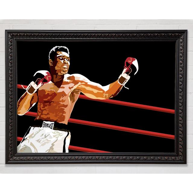 Muhammad Ali In The Ring Framed Print Bright Star Size: 100cm H x 141.4cm W on Productcaster.