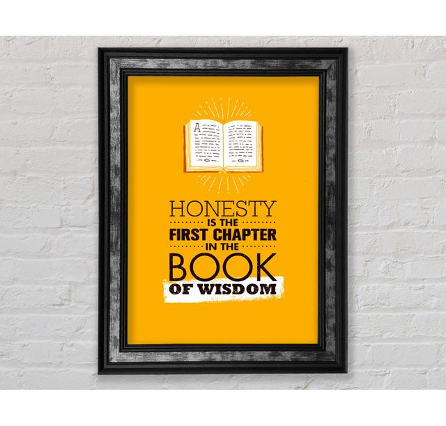 Honesty Wisdom - Single Picture Frame Typography Bright Star Size: 42cm H x 29.1cm W x 8cm D on Productcaster.