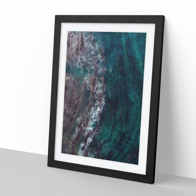 Ocean Beauty - Picture Frame Graphic Art East Urban Home Frame Option: Black Framed, Size: 65cm H x 48cm W x 2cm D on Productcaster.