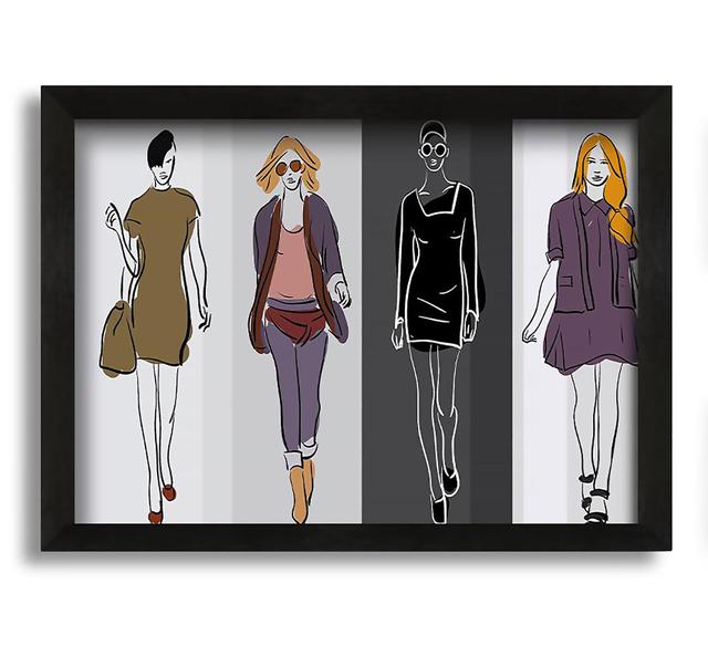 Catwalk Trends - Picture Frame Graphic Art on Canvas Canora Grey on Productcaster.