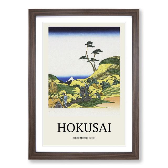 Shimomeguro by Katsushika Hokusai - Picture Frame Painting East Urban Home Frame Option: Walnut, Size: 48cm H x 36cm W x 2cm D on Productcaster.