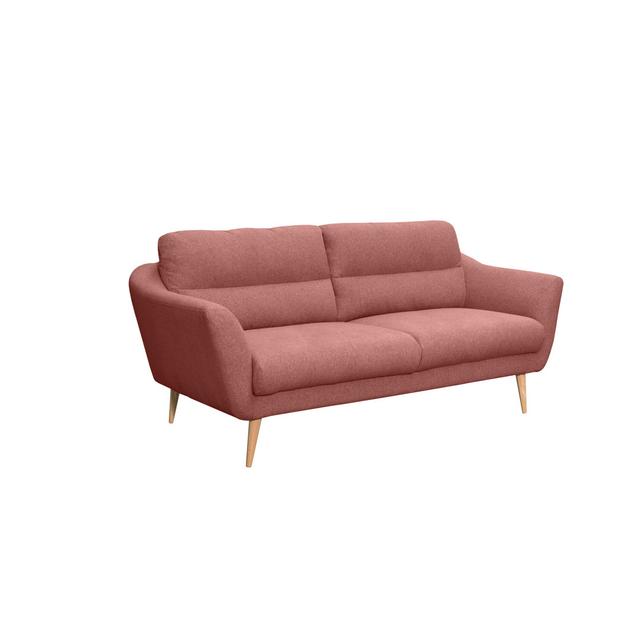 Rosales Odense 2 Seater Upholstered Loveseat Isabelline Upholstery Colour: Pink, Size: 87" H x 187" W x 88" D on Productcaster.