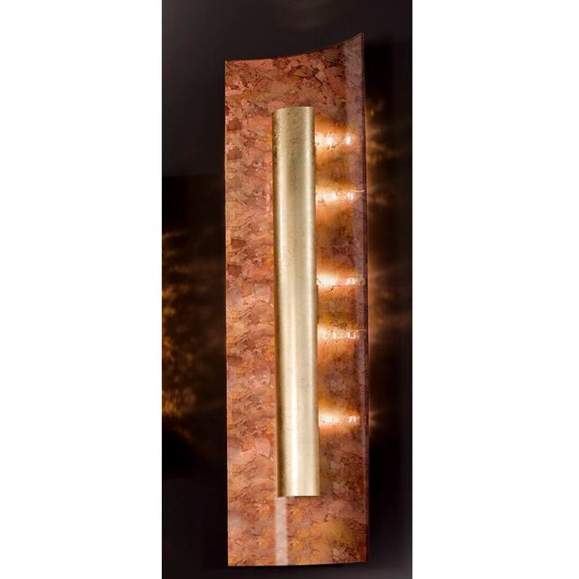 Rylee Wall Sconce Bloomsbury Market Frame Colour: Fall, Shade Colour: Gold on Productcaster.