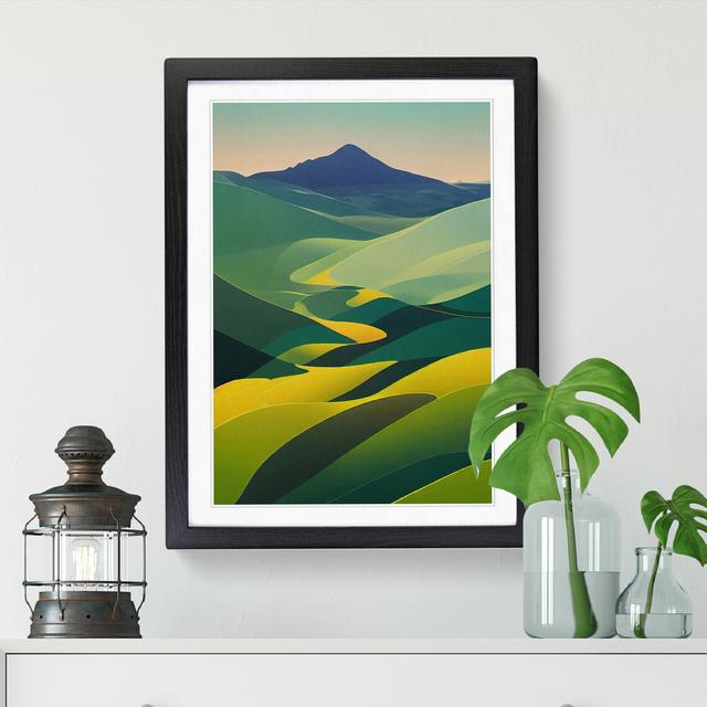 Spring Landscape View Vol.1 - Single Picture Frame Graphic Art Alpen Home Size: 46cm H x 34cm W x 2cm D, Frame Option: Oak on Productcaster.