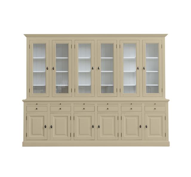 Springdale Standard Display Cabinet August Grove Colour: Beige/White on Productcaster.