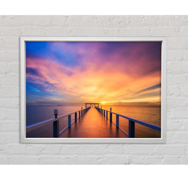 The Perfect Sunset - Single Picture Frame Art Prints on Canvas Bright Star Size: 84.1cm H x 118.9cm W x 3.3cm D on Productcaster.