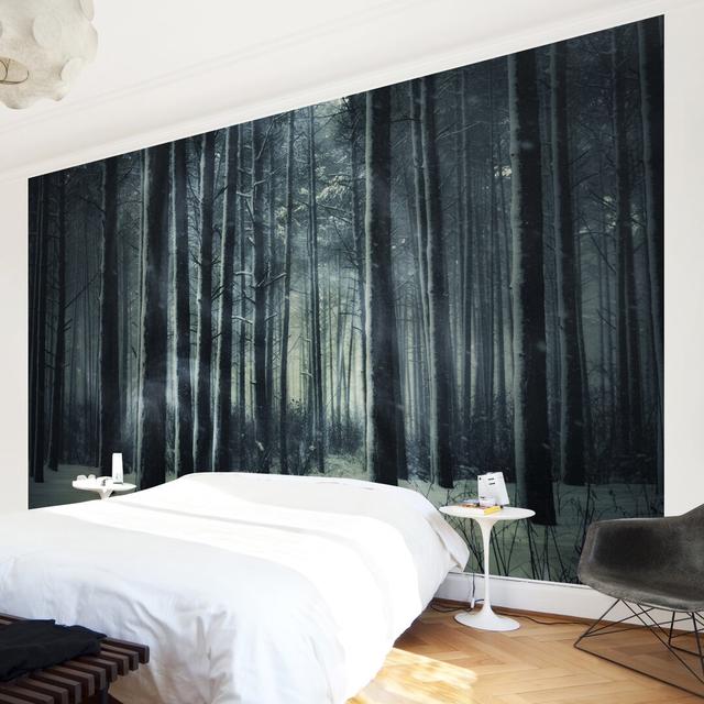 Sorensen Mystical Winter Forest 2.25m x 336cm Wallpaper Roll Ebern Designs Size: 2.9m L x 432cm W on Productcaster.