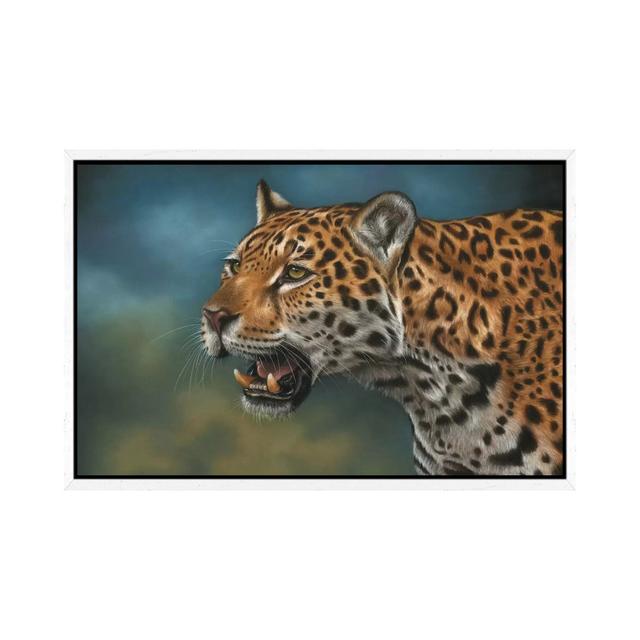 Jaguar by Richard Macwee - Gallery-Wrapped Canvas Giclée on Canvas 17 Stories Format: White Framed, Size: 45.72cm H x 66.04cm W x 3.81cm D on Productcaster.