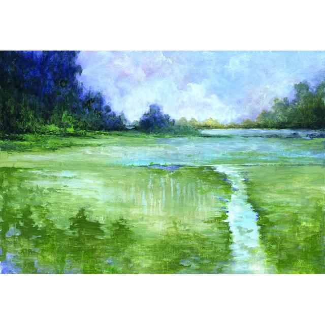 Abstract Landscap - Wrapped Canvas Art Prints Alpen Home Size: 51cm H x 76cm W on Productcaster.