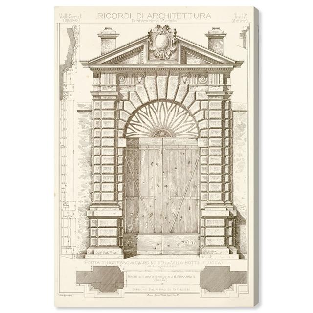 'Porta D'ingresso' Graphic Art on Wrapped Canvas East Urban Home Size: 36 cm H x 24 cm W on Productcaster.