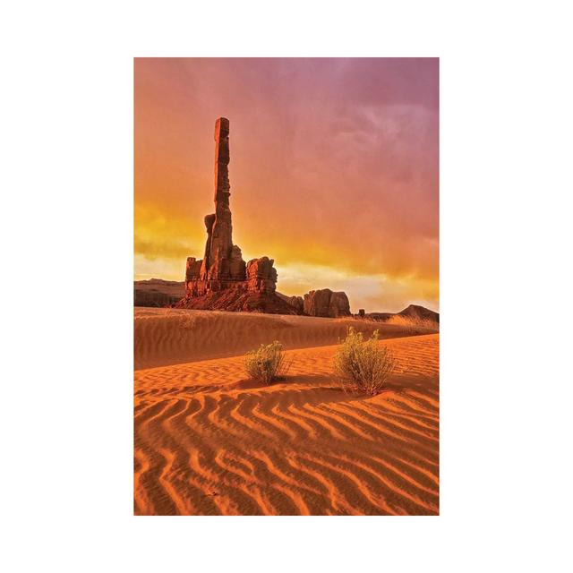 Monument Pinnacle by Dennis Frates - Wrapped Canvas Photograph Natur Pur Size: 30.48cm H x 20.32cm W x 1.91cm D on Productcaster.