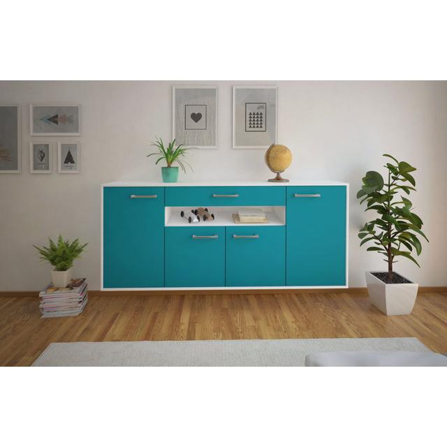 Sideboard Nakyia Ebern Designs Farbe (Korpus/Front): Java/Weiß on Productcaster.