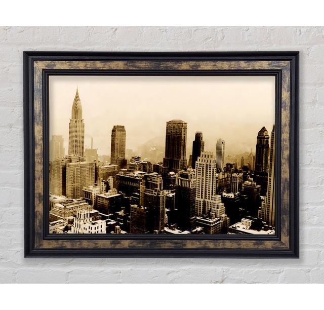 Chicago Mist Sepia - Print Bright Star Size: 29.7cm H x 42cm W x 8cm D on Productcaster.