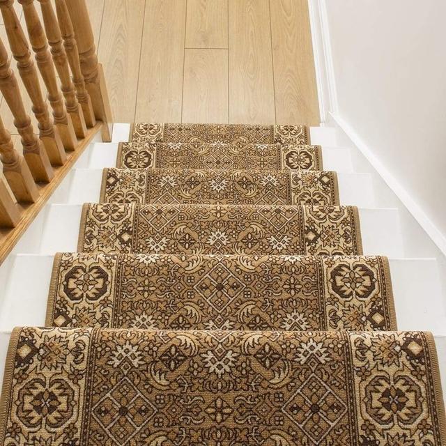 Acuff Looped Beige Stair Runner Astoria Grand Rug Size: Runner 690cm x 66cm on Productcaster.