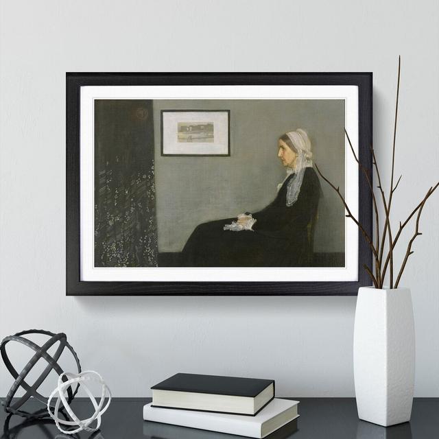 Artists Mother Vol.1 by James Mcneill Whistler - Picture Frame Painting East Urban Home Size: 36cm H x 48cm W x 2cm D, Frame Option: Black Framed on Productcaster.