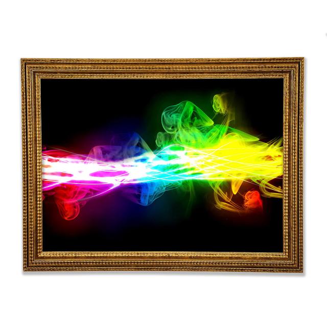 Rainbow Smoke Contrast - Print Ivy Bronx Size: 84.1cm H x 118.9cm W x 3cm D on Productcaster.