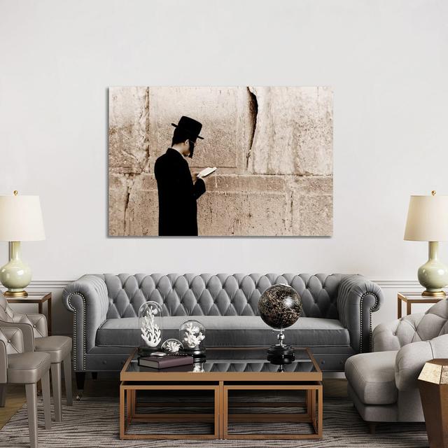 Jerusalem Wall - Wrapped Canvas Photograph Ophelia & Co. Size: 101.6cm H x 152.4cm W x 3.81cm D on Productcaster.