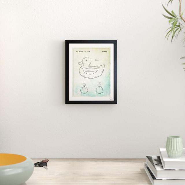 'Bath Duck Toy, 1988' Framed Graphic Art Print East Urban Home Size: 31cm H x 25cm W on Productcaster.