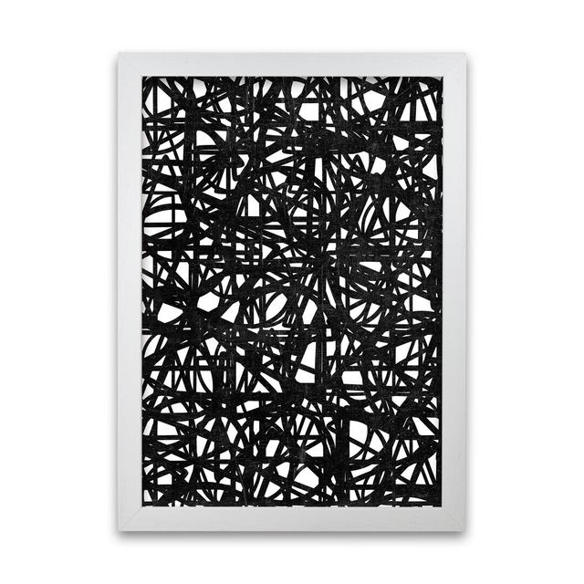 Black Graphic Original - Print 17 Stories Frame Option: White Frame, Size: 59cm H x 42cm W x 3cm D on Productcaster.