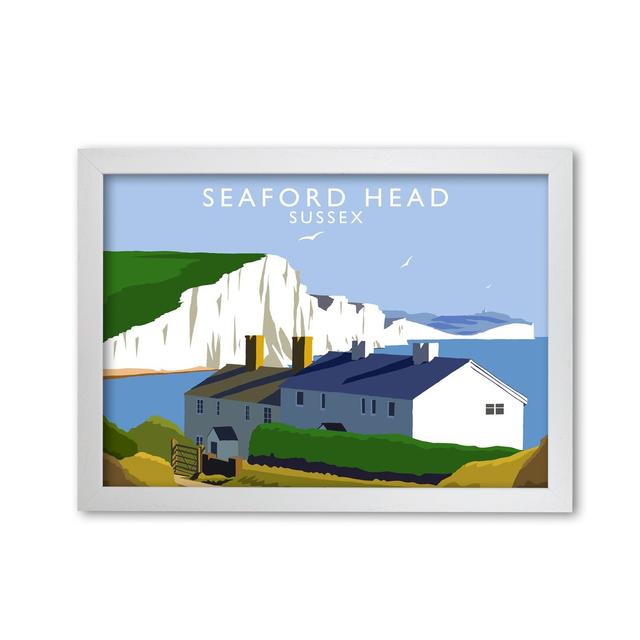 Seaford Head Sussex by Richard O'Neill - Single Picture Frame Print 17 Stories Frame Options: White, Size: 21 cm H x 29.7 cm W on Productcaster.