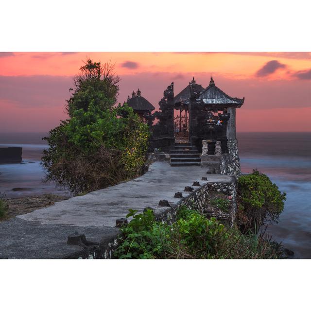 Pura Tanah Lot Temple By The Sea Ebern Designs Size: 81cm H x 122cm W x 3.8cm D on Productcaster.