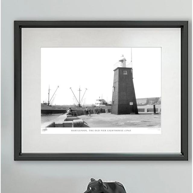 Hartlepool, The Old Pier Lighthouse C1965 - Single Picture Frame Print The Francis Frith Collection Size: 40cm H x 50cm W x 2.3cm D on Productcaster.