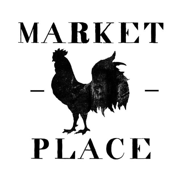 Market Place Chicken Black Happy Larry Size: 51cm H x 51cm W on Productcaster.