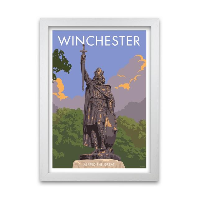 Winchester Alfred the Great - Graphict Art Print on Paper East Urban Home Frame Options: White, Size: 42 cm H x 29.7 cm W x 5 cm D on Productcaster.