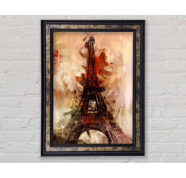 Eiffel Tower 1 - Print Ophelia & Co. Format: Gold/Black Framed Paper, Size: 42cm H x 29.1cm W x 8cm D on Productcaster.