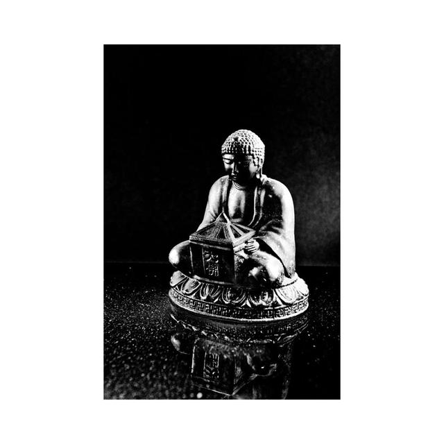 Stone Buddha Sculpture - Wrapped Canvas Print Latitude Vive on Productcaster.