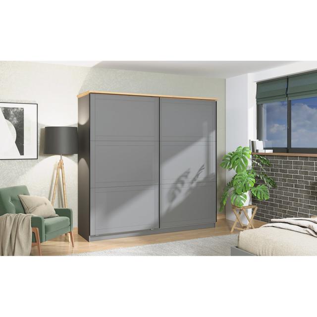 Jaqitsch 2 Door Sliding Wardrobe Ebern Designs on Productcaster.