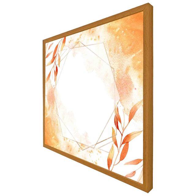 Autumn Leaves - Single Picture Frame Art Prints Bay Isle Home Size: 31cm H x 31cm W x 4cm D, Frame Colour: Oak Framed on Productcaster.