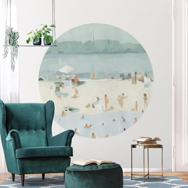 Crowell Matte Self Adhesive Mural Highland Dunes Size: 244cm L x 244cm W on Productcaster.