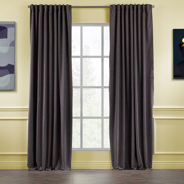 100% Blackout Thermal Extra Long & Extra Wide Decorative Curtain Single Panel Lilijan Home & Curtain Panel Size: 140cm W x 325cm D, Colour: Dark Grey on Productcaster.