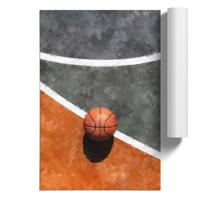 Basketball Court - No Frame Painting East Urban Home Size: 30cm H x 21cm W x 0.1cm D on Productcaster.