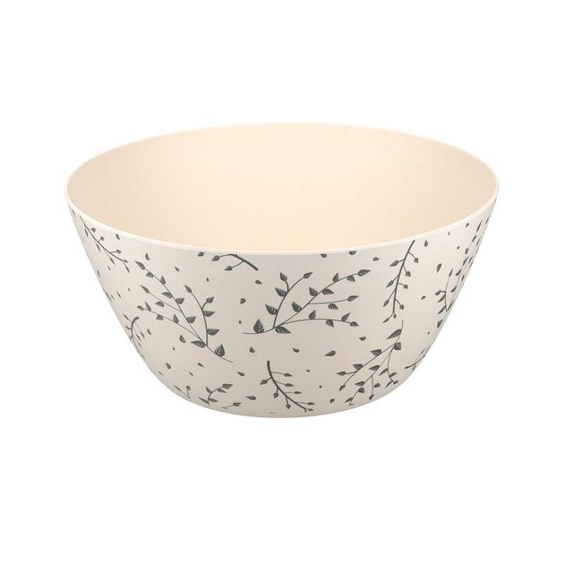 Eco-Friendly Recycled Plastic Salad Bowl - 25cm Natural Elements on Productcaster.