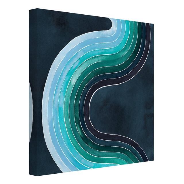 Time Flow - Wrapped Canvas Graphic Art Ivy Bronx Format: 330g/m³ Recycled Canvas, Size: 60cm H x 60cm W on Productcaster.