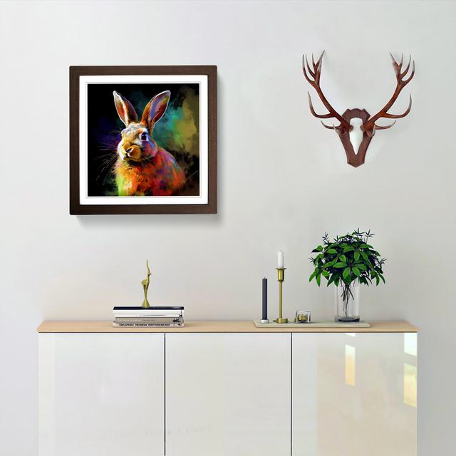 Rabbit Digital No.1 - Single Picture Frame Art Prints on Wood Brambly Cottage Frame Colour: Walnut on Productcaster.