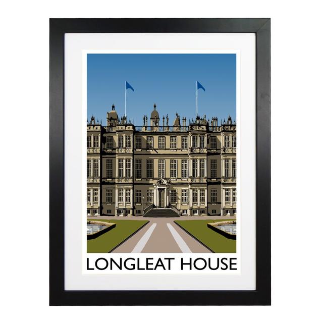 Longleat House by Richard O'Neil - Print East Urban Home Size: 54 cm H x 44 cm W x 2.2 cm D, Format: Black Wood Frame on Productcaster.