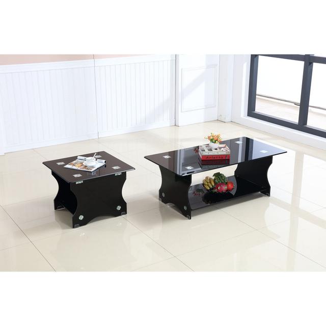 Corda Coffee Table Latitude Run Colour: Black on Productcaster.